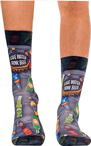 Wigglesteps Herren Socken DRINK BEER , one Size (41-46)