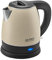 TZS First Austria Edelstahl Wasserkocher, creme-schwarz, 2200W | 1,2 Liter | Höhe 20cm | 360° Grad Abstellwinkel | integrierter Kalkfilter, Trockenkochschutz, kabellos