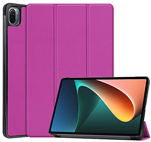 TingYR Funda para Xiaomi Mi Pad 5 Pro Funda Tableta, Piel, Soporte Plegable, Protección Todo Incluido, Carcasa para Xiaomi Mi Pad 5 Pro.(Morado)