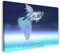 Printistico Leinwandbild (60x40cm) Guppy, Fisch Meer Neon Glänzend Natur, kühle Farbe, Tier-Fotos, Natur-Fotografie, echter Holz-Keilrahmen inkl. Aufhänger, handgefertigt in Deutschland