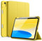 JETech Custodia per iPad (A16) 11a/10a Generazione (2025/2022) con Portapenne, Cover Tablet Sottile con Retro in Morbido TPU con Auto Svegliati/Sonno (Giallo)