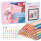 H & B Colouring Pencils for Adults Pastel Pencils Macaron Coloured Pencils Tin Set (Pack of 50) Artist Drawing Art Kit Supplies Professional Set Colouring Books