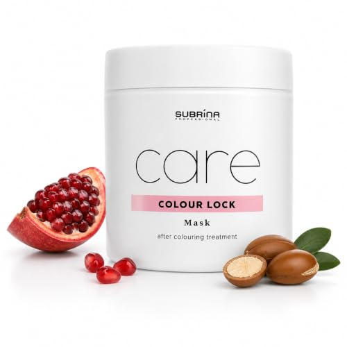 Subrina Professional Colour Lock Haarmaske Farbschutz 500 ml | Farbschutzmaske mit niedrigem pH-Wert, UV-Filter und Vitamin E für langanhaltende, leuchtende Haarfarbe