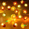 Herefun LED Lichterkette, 3M 30LED Kürbis, Eichel und Ahornblatt Lichterkette, Ramadan, Herbst, Weihnachten Lichterkette mit 8 Blinkmodi Dekoration, Für Muslim Ramadan, Heim Dekoration Party Zubehör