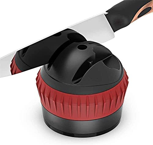 CAFFIA Strumento for affilare i coltelli, affilacoltelli a 2 stadi for ripristinare le lame dei coltelli non seghettate Strumento for affilare il ripristino dei coltelli in modo rapido, sicuro e facil