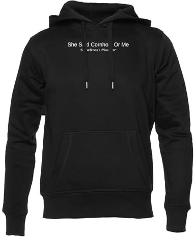Generisch She Said Cornhole Unisex Hoodie Herren Damen Schwarz Lange Ärmel Kapuzenpulli Men's Women's Black