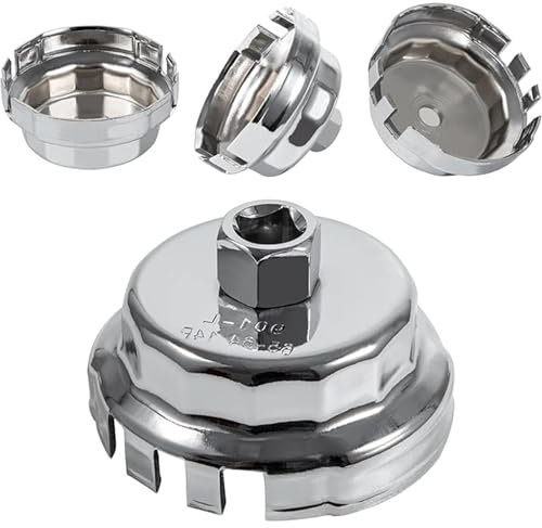 ANBOO Ölfilterschlüssel zum Entfernen von Ölfilterkappen, 64,5 mm, 14 Rillen, für Toyota Lexus CT200h Corolla Matrix Prius Auris Rav4 Sienna