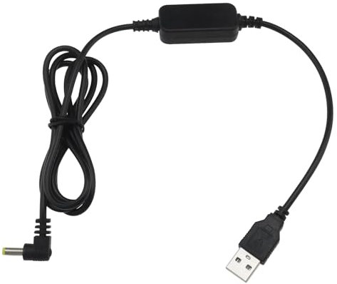 YINETTECH Câble d'alimentation USB 5V vers DC 12V DC 4.0mm x 1.7mm Câble Convertisseur Élévateur de Tension Câble Adaptateur d'alimentation pour Routeurs Modems Haut-parleurs Bluetooth, Noir