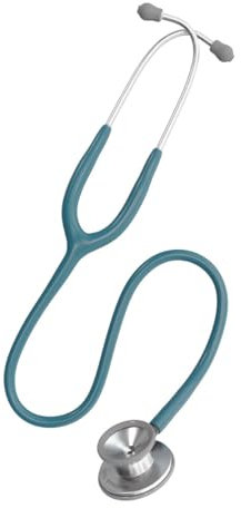 DocCheck Stethoskop Lausch – Doppelkopf-Bruststück, Dickwandiges Einschlauchsystem, Anpassbare Ohrbügel, Inkl. Namensschild & Ersatzteil-Set, Latexfrei, 77 cm, 190 g (Wassergrün)