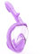 LITTLEJSY Vollgesichts Schnorchelmaske, Schnorchelausrüstung mit Kamerahalterung, 180 Grad Panoramablick Schnorchelset Anti-Fog Anti-Leck für Kinder Jungen (Purple)