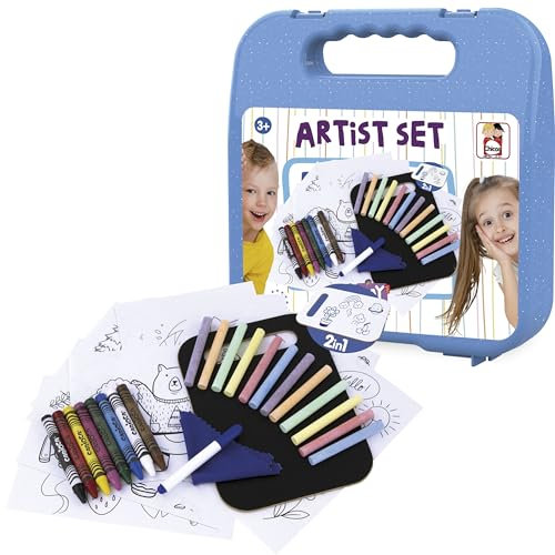 Chicos - Maletín Artista. Incluye 33 Accesorios para Sacar el Artista Que llevas Dentro | Indicado para niños de 3 4 5 años (87103)