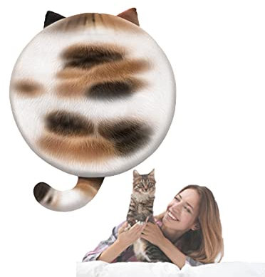 XWXFFSOJ Katzenpfoten-Kissen, Stuhlbezug, Memory-Schaum-Pad, Sitz, Katzenschwanz-Form, Lounge-Bar, Küche, Büro, Schreibtisch, Zimmer, Boden, Sitzkissen