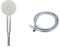 Triton Shower Head | Olivia | Water | 5 Setting Spray | High Pressure Shower Heads | Universal | Chrome | Head Set | Shower Accessories & Triton 1.5m Anti-Kink Shower Hose - Chrome