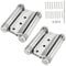 JIEHIN 2 Stück 150mm Edelstahl Saloontür Scharniere, Pendeltürscharnier Schwingtür Scharnier, Pendeltürband Türscharniere Türband für Pendeltür Gartentür Cafe Saloon Tür
