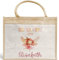 Schulkind 2024 Tasche, Zoo, Löwe Giraffe, Elefant, Schultasche, Rakete, UFO - Geschenk Einschulung, personalisierte Jutetasche, Einschulungsgeschenk (Ballerina Fee)