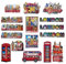 SAJAK Juego de 12 imanes de nevera 3D de recuerdo de Londres, monumento británico, decoración de regalo de viaje del Reino Unido, tema icónico de Londres, Big Ben, recuerdos coleccionables de cocina