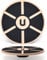 unycos - Balancebrett aus Holz Ø39,5 cm, Rutschfester Balance Board mit 360°-Drehung, Wackelbrett für Gleichgewicht, Koordination, Physio-Therapie & Ganzkörpertraining, Bis zu 100 kg Trägt
