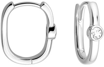 SOFIA MILANI - Damen Ohrringe 925 Silber - Zirkonia Creole - E2631