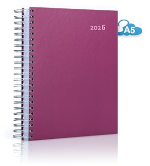 edition cumulus – 2026 Der KLEINE DICKE - BROMBEERE - DIN A5 Kalender - 400 Seiten - jeder Tag 1 volle Seite Platz