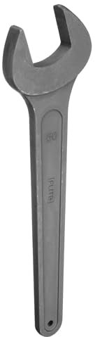 HARFINGTON Einmaulschlüssel, 50 mm, dicker Karbonstahl, offenes Ende, Werkzeug für Autoreparatur und Möbelmontage, Grau