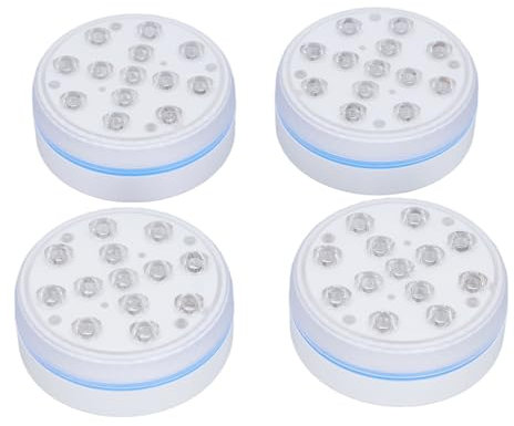 TIKATARER Luci per Piscina, Luci per Piscina con 4 Luci per Piscina Interrate IP68 per Piscina