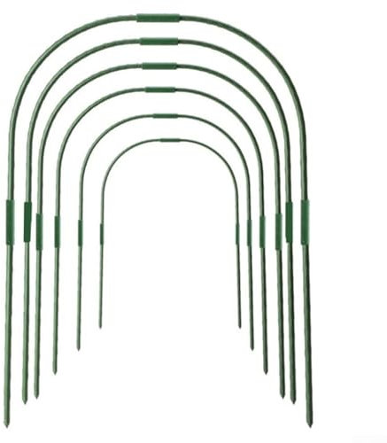 MeevrgR Set di 12 cerchi per serra e 12 tubi dritti e curvi, copertura per tunnel per piante fai da te, per interni ed esterni, facile da montare, protezione da giardino