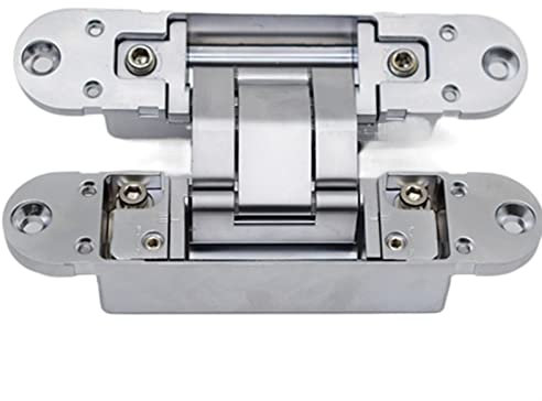 IBOWZ Cerniera per Porte, Cerniera per cancello Nascosta Regolabile 3D 140x30mm 60KG