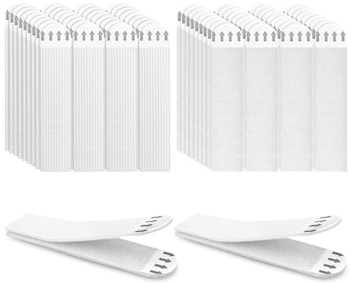 Strisce Appendi Quadri Adesive,36 Paia (72 Strisce) Appendi Quadri Senza Chiodi,Strisce Adesive Resistente all'Acqua Removibili