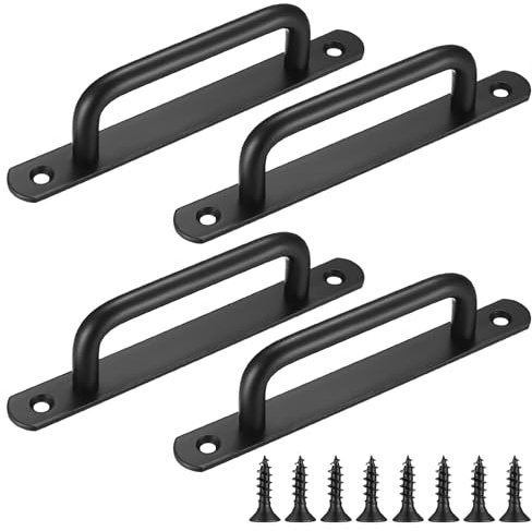 Fulushouxi 4 Pezzi Maniglia Porta Scorrevole,Maniglie per Porte Scorrevoli per Porta per Cassetti Porte Armadietto Armadio Garage Esterno Interne