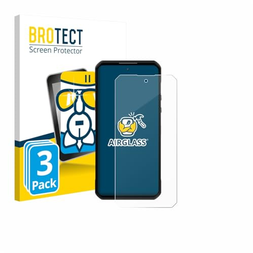 BROTECT Schutzglas für Oukitel WP60 | 3 Stück Transparenter Displayschutz Made in Germany Schutzfolie Panzer Folie Glas 9H Anti-Fingerprint Einfache Montage Clear