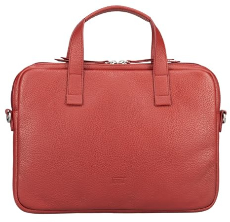 Jost Cuero bolsa de ordenador portátil bolso bandolera con compartimento para portátil Vika Laptop Case 14 Red rojo