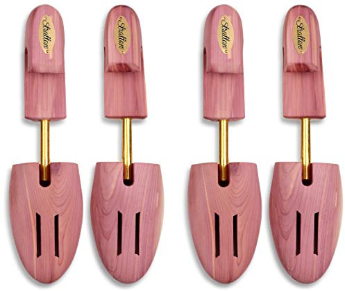 Stratton MEN'S CEDAR SHOE TREE 2-PACK (for 2 pairs of shoes) (Large, 2 Pairs, Full Toe)