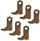 Holz Etiketten Stiefel Form hölzerne Anhänger für Hochzeits Party Dekoration 50pcs
