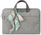Laptop Sleeve Case Briefcase Spill Resistant Shockproof with Scarves for 13.3 14 Laptops/Notebooks/Ultrabooks/Netbooks Light Grey 2
