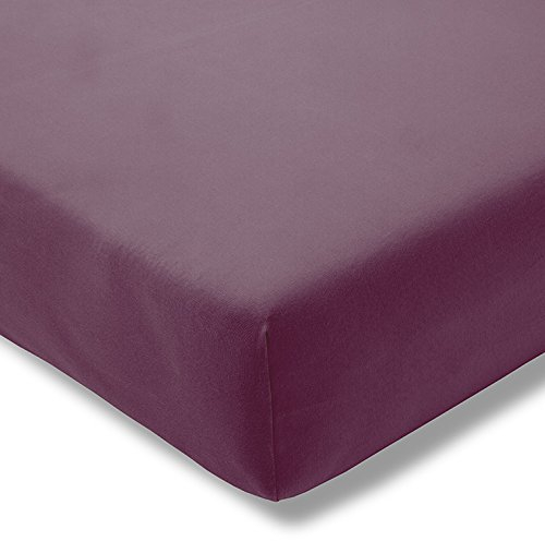 ESTELLA Topper-Spannbetttuch | aubergine
