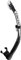 Cressi Alpha Ultra Dry Tuba de plongée Mixte, Noir/Blanc