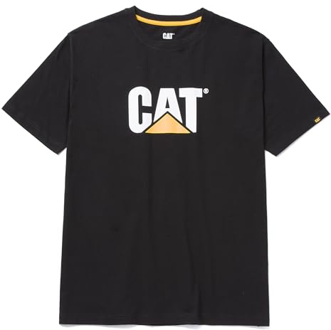 Caterpillar Herren Tm Logo Play-Con De Tmtm-T-Camiseta-Com Logotipo schwarz, S