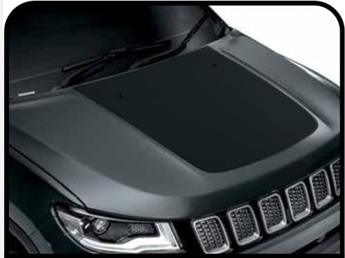 Adesivo Cofano per banda cofano - decorazione grafica fuoristrada decal stickers (NERO OPACO)