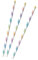 Amscan 9904286 - Papiertrinkhalme Rainbow, 12 Stück, Länge 19,7 cm, mehrfarbige Streifen, Regenbogen, Strohhalm, Trinkhalm, Mottoparty, Geburtstag