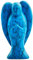 Nupuyai 7cm Edelstein Kristall Engel Figur Schutzengel Heilstein Taschenengel Friedensengel Glücksbringer Reiki Deko Türkis Stein