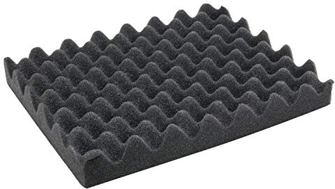 HMF 14585 Noppenschaumstoff, Akustikschaumstoff, 345 x 275 mm, Schaumstoffeinlage, Tabletop, Höhe: 45 mm
