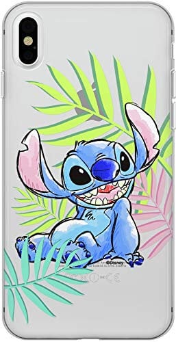 ERT GROUP mobile phone case for Apple Iphone X/XS original and officially Licensed Disney pattern Stitch 008 optimally adapted to the shape of the mobile phone, partially transparent