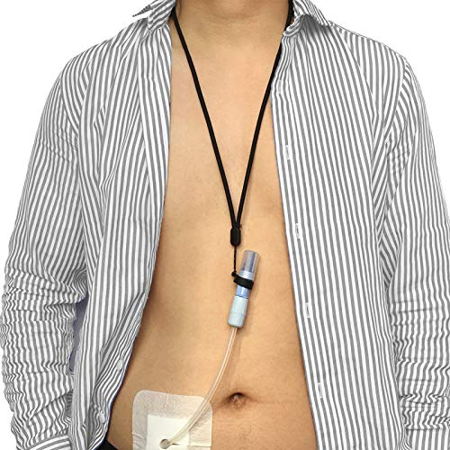 2 x PD-Schlüsselband, Peritoneal-Dialyse-Transfer-Set, Halterung, verstellbar, sicher für Baxter Fresenius Bonus, 2 Silikonringe