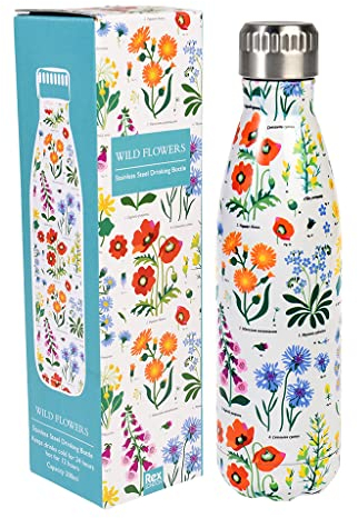 Wilde Blumen Edelstahl Flasche 500ml