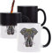 Planetee Mug magique Éléphant Indien | Tasse change de couleur avec la chaleur