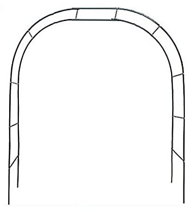 RNCOZE Arche de jardin - Cadre d'escalade - 1,8 m - En fer noir - Pour jardin, pelouse, terrasse, cour
