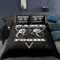 huitutu Gamer Betten Set Gamepad Bettwäsche Set 135x200cm Videospiele Gaming Mikrofaser Jungen Jugendliche Bettbezug+ 1 Kissenbezug 80x80cm Schwarz und weiß