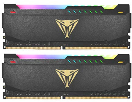 Patriot Memory Viper Steel PVSR464G360C8K RGB DDR4 RAM 64 GB (2 x 32 GB) 3600 MHz CL18 UDIMM Desktop Gaming Memory Kit