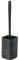 Set de Cepillo para Inodoro y Soporte Vigar Zense, Cepillo para Inodoro con Soporte de Piedra de poliresina, Sets de baño para decoración y Accesorios de baño, Mármol Negro