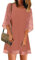 Roskiky Tunika Langes Kleid Damen Elegant Hemdkleid Damen Pinkes Kleid Kleider Große Größen Damen Canyon Rose L